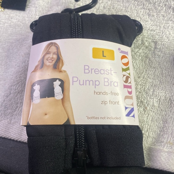 Black Hands-Free Pumping Bra Size Large - Picture 1 of 6